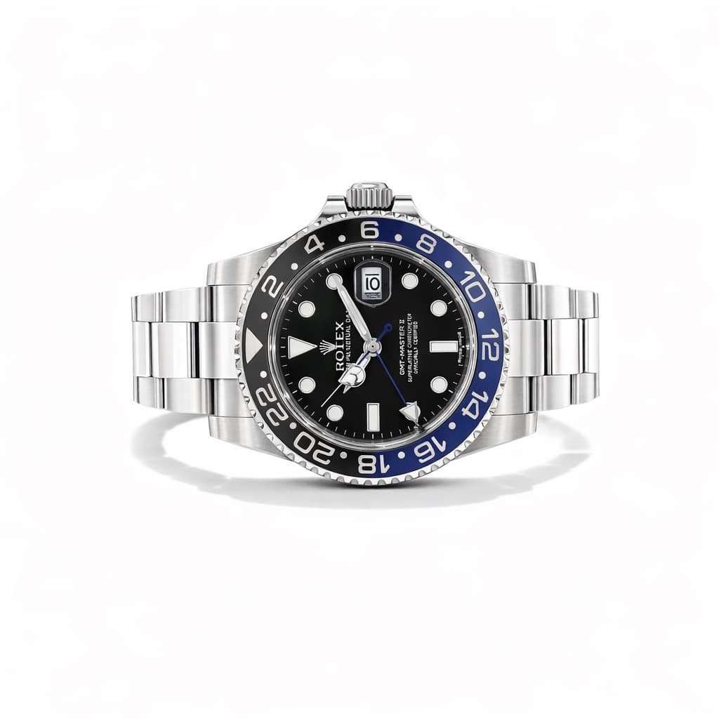 Two-Tone GMT Sport Watch after retouching