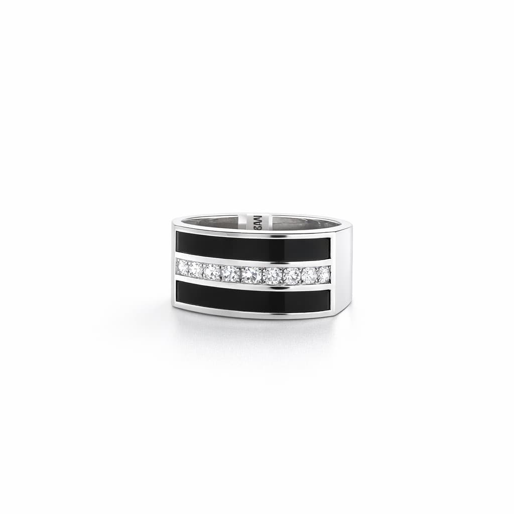 Black & Diamond Men's Band after retouching
