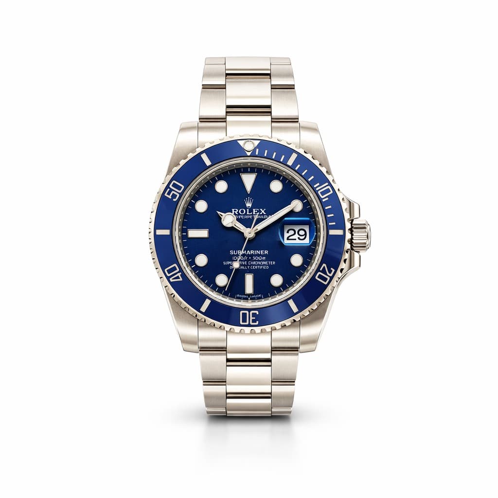 Blue Dive Sport Watch after retouching